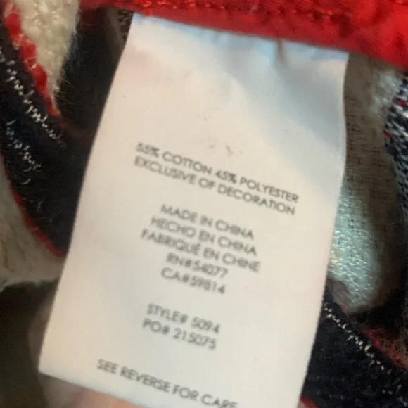 Cabi women’s blazer jacket unlined red cream blue size 8 nautical coastal office - Picture 14 of 17